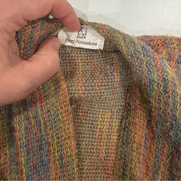 Pretty Persuasions fringed shawl one size colorful - Picture 3 of 6